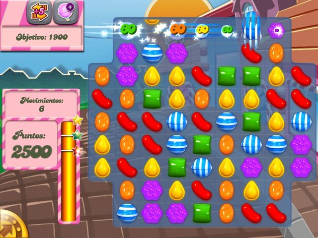 Nivel 2 de candy crush. Ocurre la explosión!